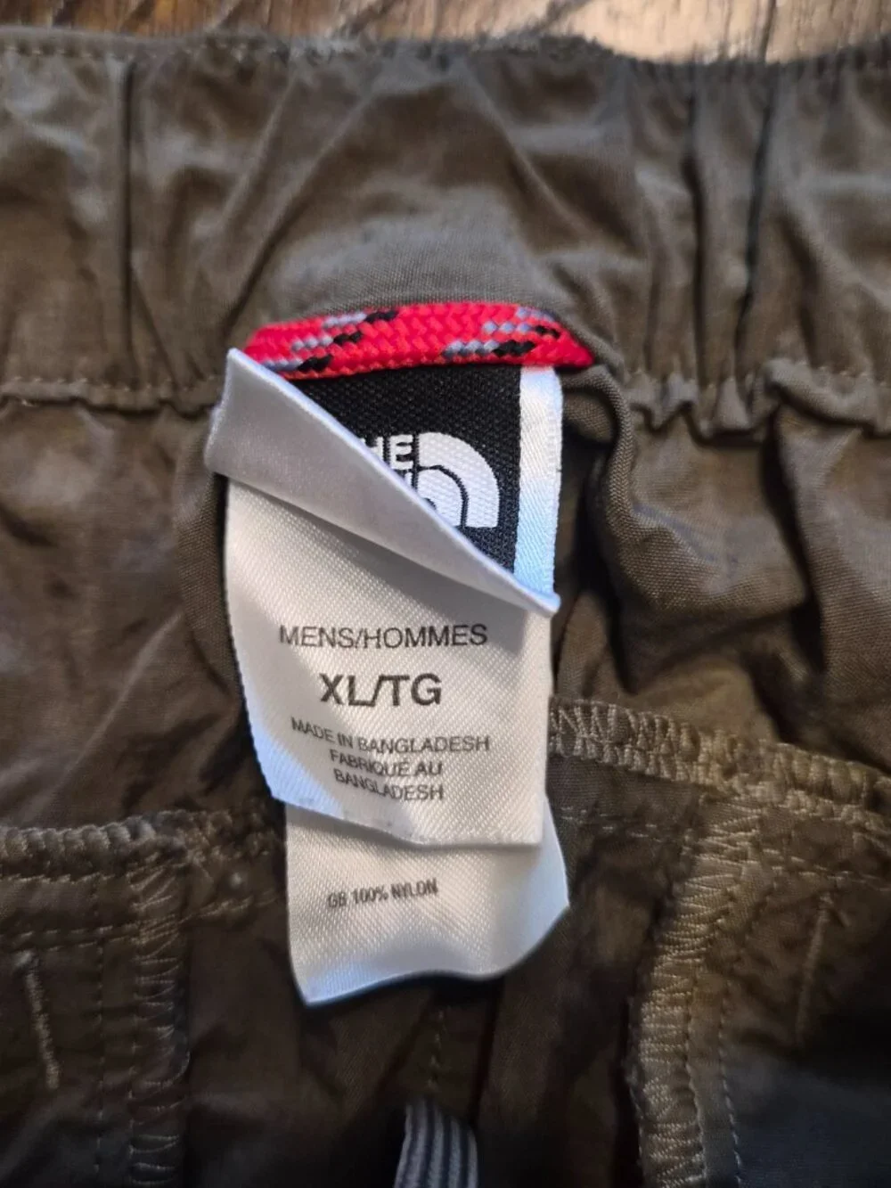 The North Face Cargo Pants Men XL Brown Nylon Convertible Shorts Hiking G085